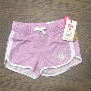 Justice Lavender Girls' Shorts with White Trim